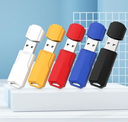 وصلة وتشغيل USB 3.0 قلم محرك 64GB 128GB بلاستيك فلاش ستيك شعار مخصص