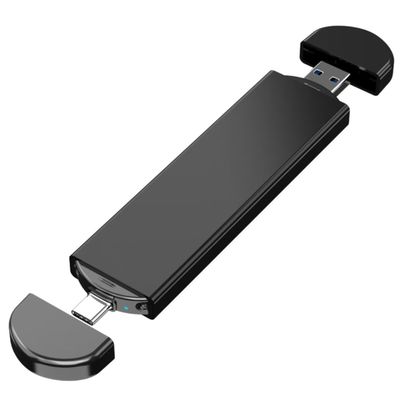 نوع C USB3.0 SSD القرص الصلب الخارجي M.2 Nvme Sata تصميم واجهة مزدوجة للحاسوب المحمول