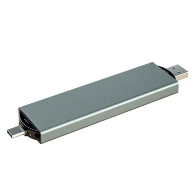 نوع C USB3.0 SSD القرص الصلب الخارجي M.2 Nvme Sata تصميم واجهة مزدوجة للحاسوب المحمول